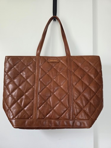 Cabas cuir matelassé - cuir,