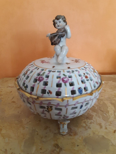 Boite ajourée porcelaine - ajourée,