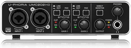 Interface audio usb umc202hd - audio,