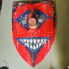 Grand Visage Diable en Bois