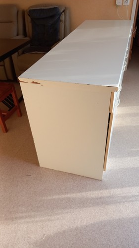 Buffet bas blanc - 120x90x100, cm
