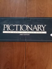 Vintage Pictionary Board Game - First Edition  Copyright 1985 Pre Owned Complete
