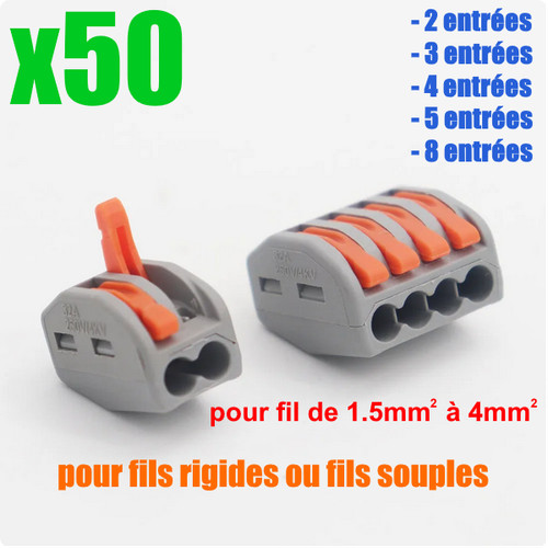 Borne domino wago connecteur - borne,