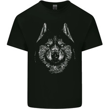 A Siberian Husky Mens Cotton T-Shirt Tee Top