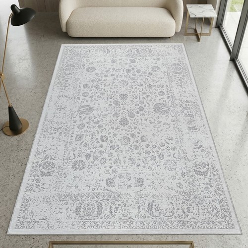 Tapis gris design ornement