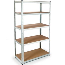 Etagère modulable charges lourdes en métal 5 plateaux