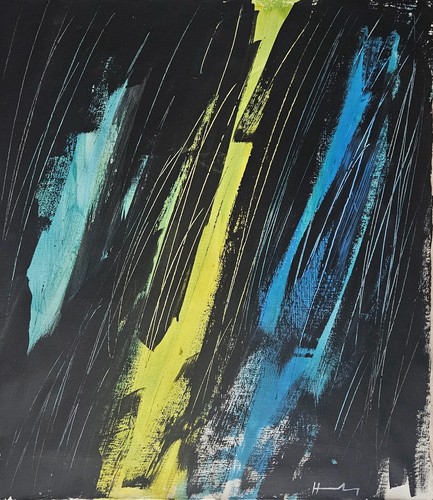 Tableau huile sur - , toile