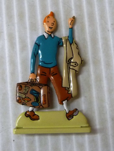 Figurine plate tintin voyageur - tintin,
