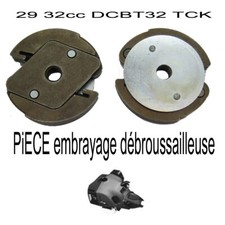 PIECE embrayage débroussailleuse 29 32cc DCBT32D moteur lanceur avant tck