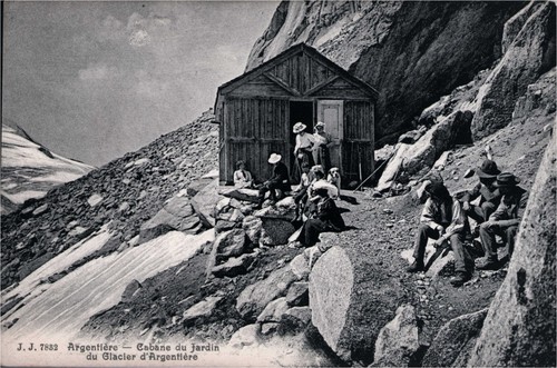 Cpa argentiere cabane du - cpa, 74