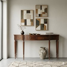 Console Vintage Hêtre Plaqué