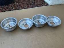 2 New Old Stock Go Kart Racing 2 Piece Aluminum Rims Wheels 4"X5"