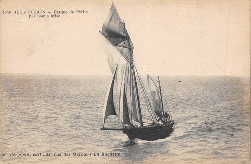 Cpa oleron barque - cpa, 17