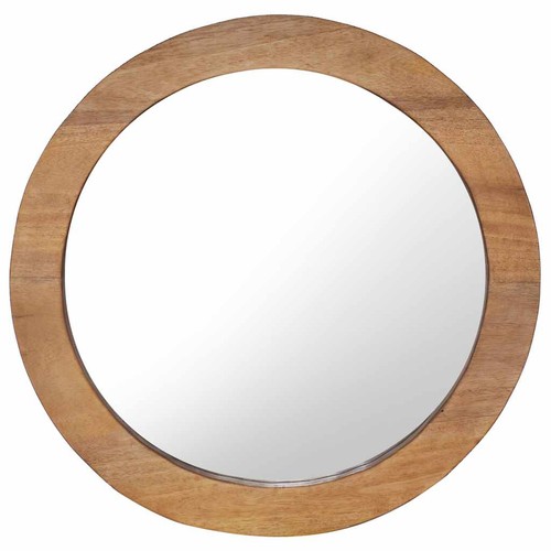 Teck miroir mural rond - miroir, 40