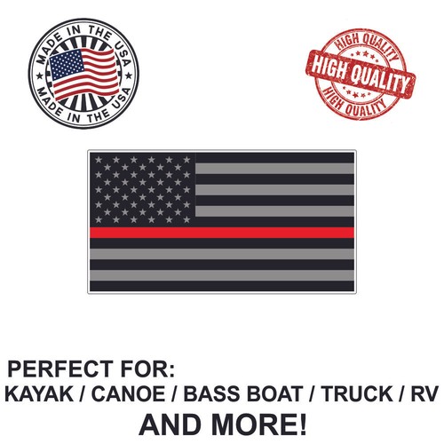 Thin red line decal sticker - thin,