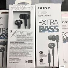 SONY MDR-XB55AP Bass Booster In-Ear Headphones In-line Remote Mic - 2 Colors
