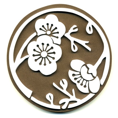 Tampon mousse cercle - mousse, fleuri