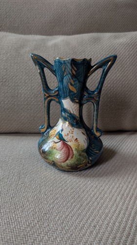 Vintage blue gold peacock - gold,