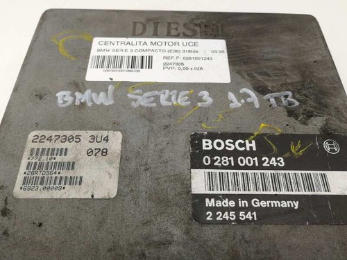 0281001243 boîtier moteur uce