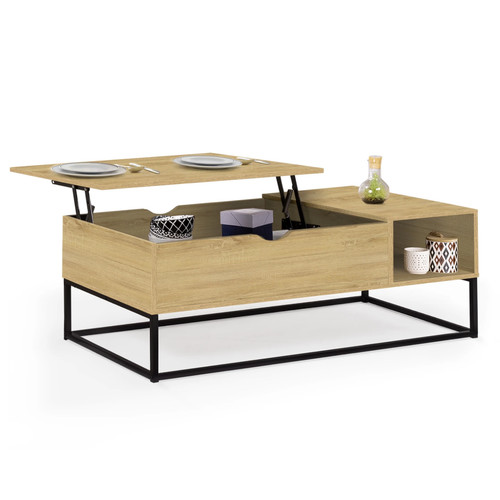 Table basse plateau relevable