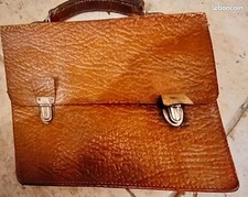 Ancien petit cartable cuir