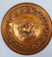 ASSIETTE DECORATIVE EN  CUIVRE