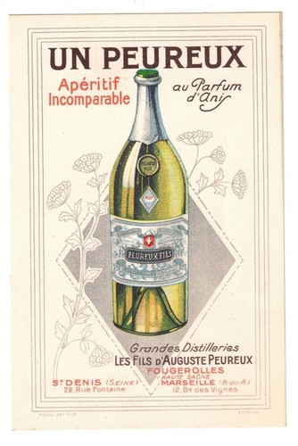 Ancienne carte absinthe - , un