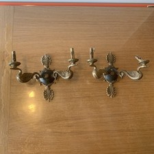 pair of bronze wall sconces Empire style RefAE