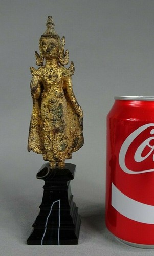 Ancien bouddha bronze - bouddha, en