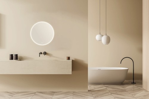 Miroir salle bain rond - miroir,