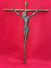 Crucifix ancien laiton Christ