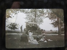 PLAQUE DE VERRE PHOTO 1903 AUTOMOBILE DE DION BOUTON 