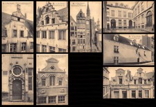 Belgium - OLD BRUSSELS - Series of 8 Postcards - Ed. Nels