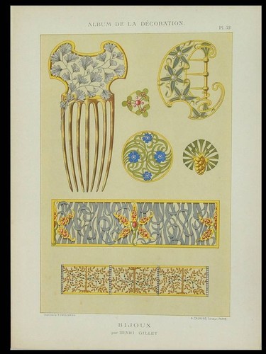 Bijoux art nouveau 1898 - bijoux,