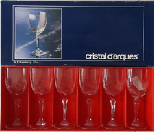 Cristal d'arques 6 verres a vin ( Rouge ) modele Chambéry comme neuf