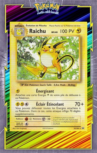 Raichu xy12 evolutions - -,