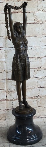 Statue bronze signée - bronze,