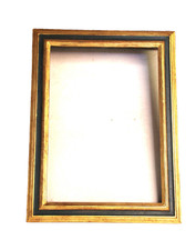 Cadre ancien en bois noir et