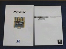 Peugeot Partner Panel Van Brochure 9.2001 + Price List