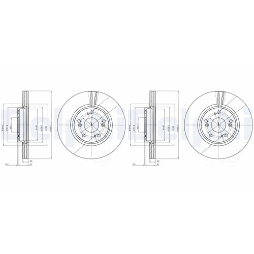 Delphi disques frein - disques,