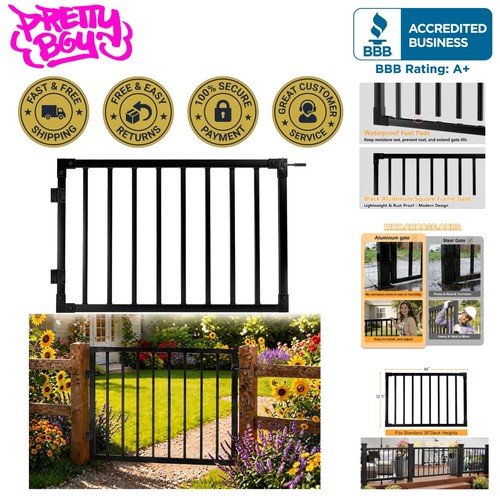 Adjustable aluminum deck gate - adjustable,