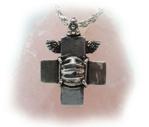 Cross wings face mask sterling - face,