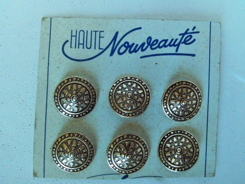 Carte anciens boutons métal - carte, 6