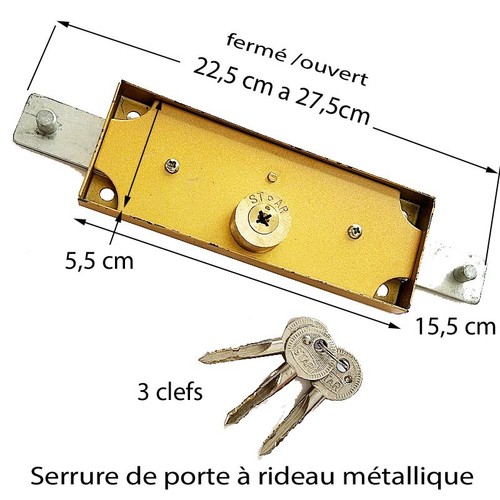 Serrure tringles pour porte - serrure,