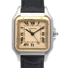 CARTIER PANTHERE MM Watches Stainless Steel K18 yellow gold used