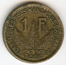 Togo 1 franc 1925 KM 2