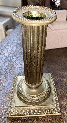 Ancien bougeoir bronze fût - bougeoir, en
