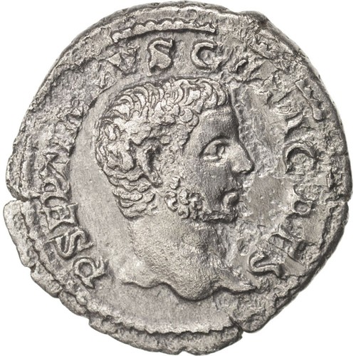 Monnaie geta denier - monnaie,, 208
