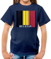 Belgique Code-Barres Style Drapeau - Enfants - Bruxelles Belge Drapeaux Pays