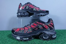 Nike Air Max Plus Shoes Womens Size 6.5 Red Tartan Plaid TN Tuned Air AV9955-001